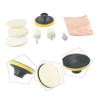 Glas Polier-Set mit Ceroxid Pulver – SwissGlanzGarage Autopflege Schweiz