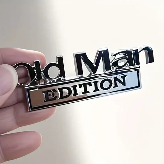 Old Man Edition 3D Emblem Aufkleber – SwissGlanzGarage Autopflege Schweiz
