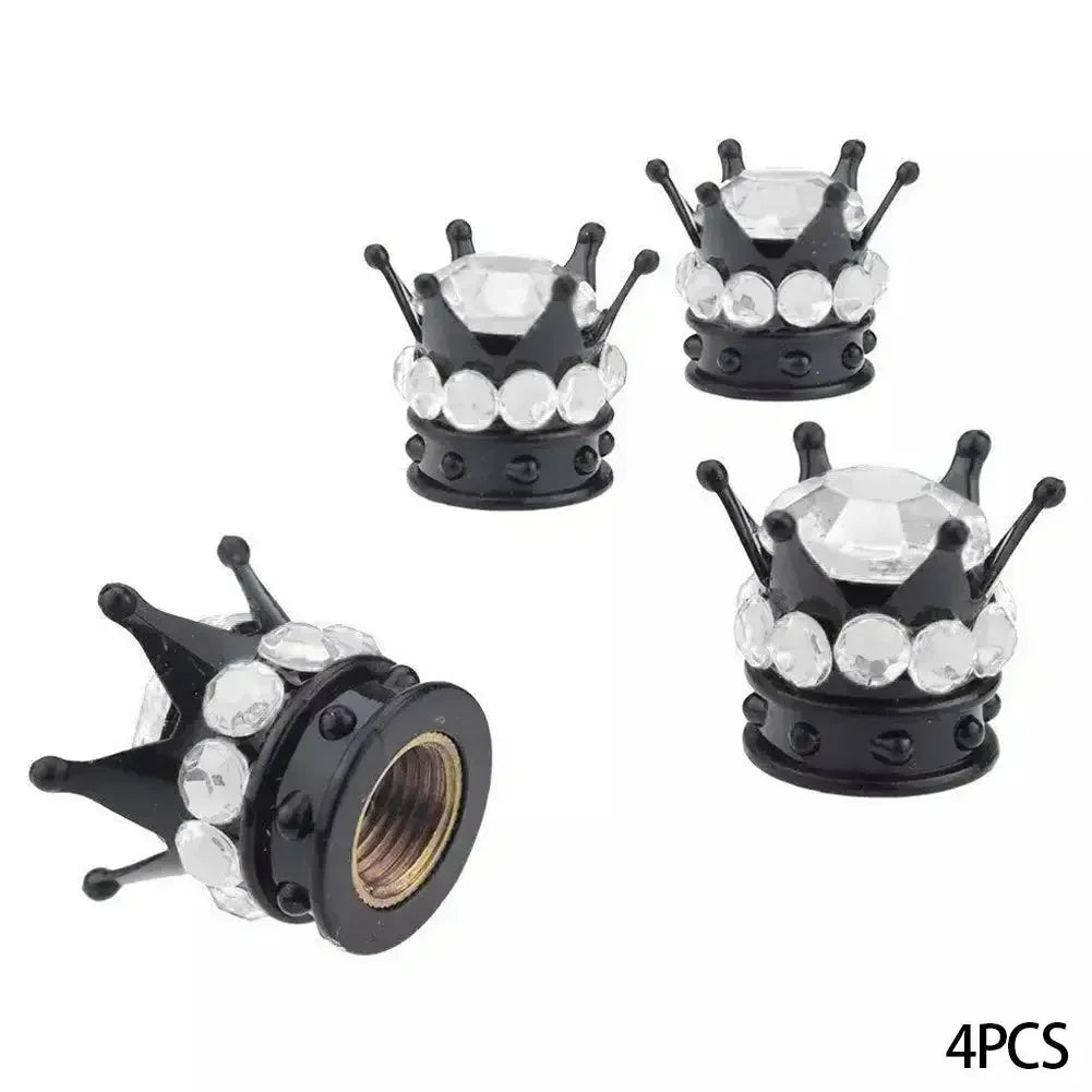 Ventilkappen Krone Bling Diamant-Design