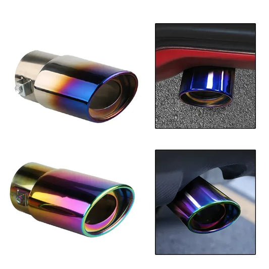 Auspuffblende Edelstahl Chrom 2.5 Zoll – SwissGlanzGarage Autopflege Schweiz