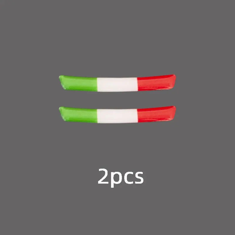 3D Italienische Flagge Schaltpanel Aufkleber