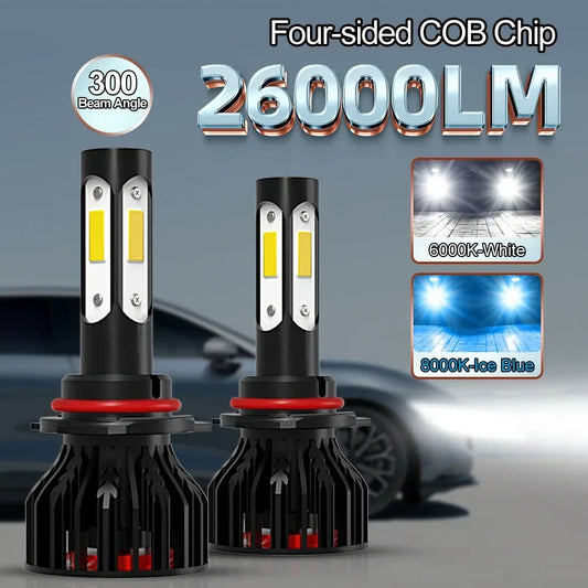 4-Seiten LED-Scheinwerferlampe – SwissGlanzGarage Autopflege Schweiz