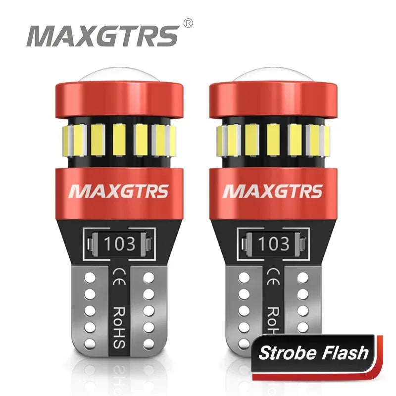 2x T10 W5W Strobe LED Parklicht – SwissGlanzGarage Autopflege Schweiz