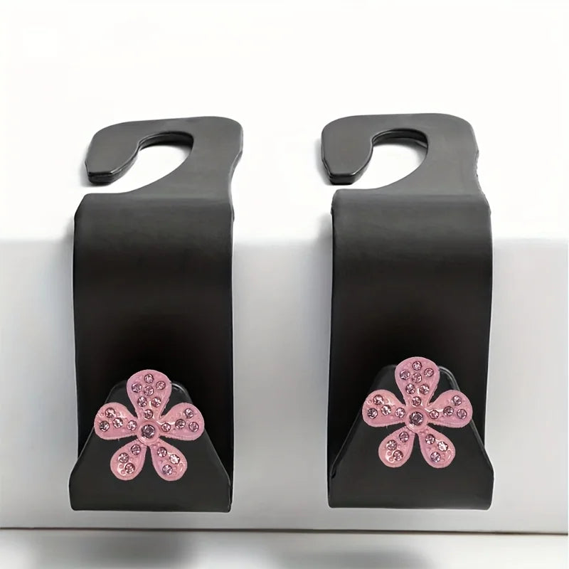 2er-Set Rückenlehn-Haken mit Blume
