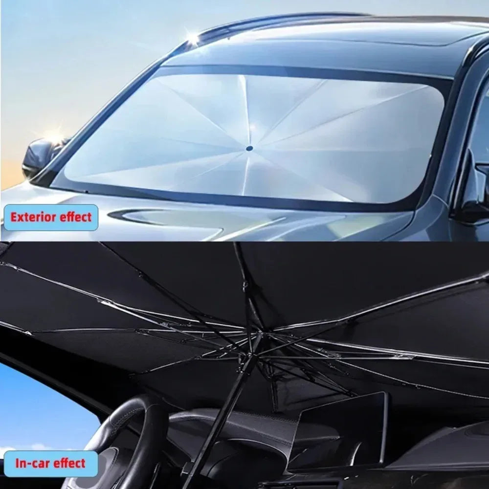 Faltbarer Auto-Sonnenschutz – SwissGlanzGarage Autopflege Schweiz