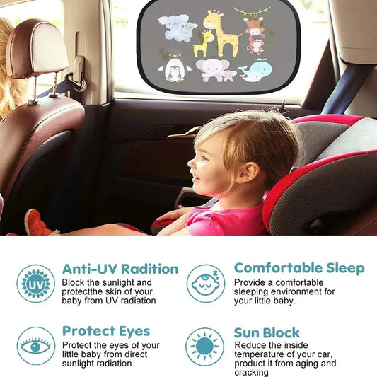Auto-Sonnenschutz Seitenscheibe für Kinder – SwissGlanzGarage Autopflege Schweiz