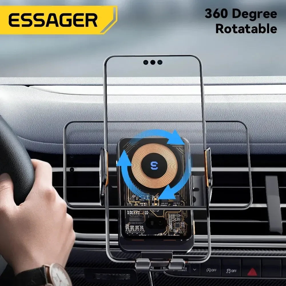 Essager 15W Qi Kabelloser Handyhalter – SwissGlanzGarage Autopflege Schweiz