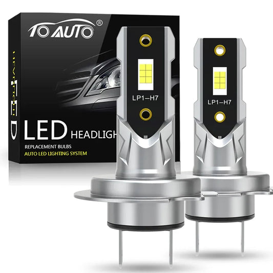 H7 LED Scheinwerfer-Birnen Set 20000LM 100W – SwissGlanzGarage Autopflege Schweiz