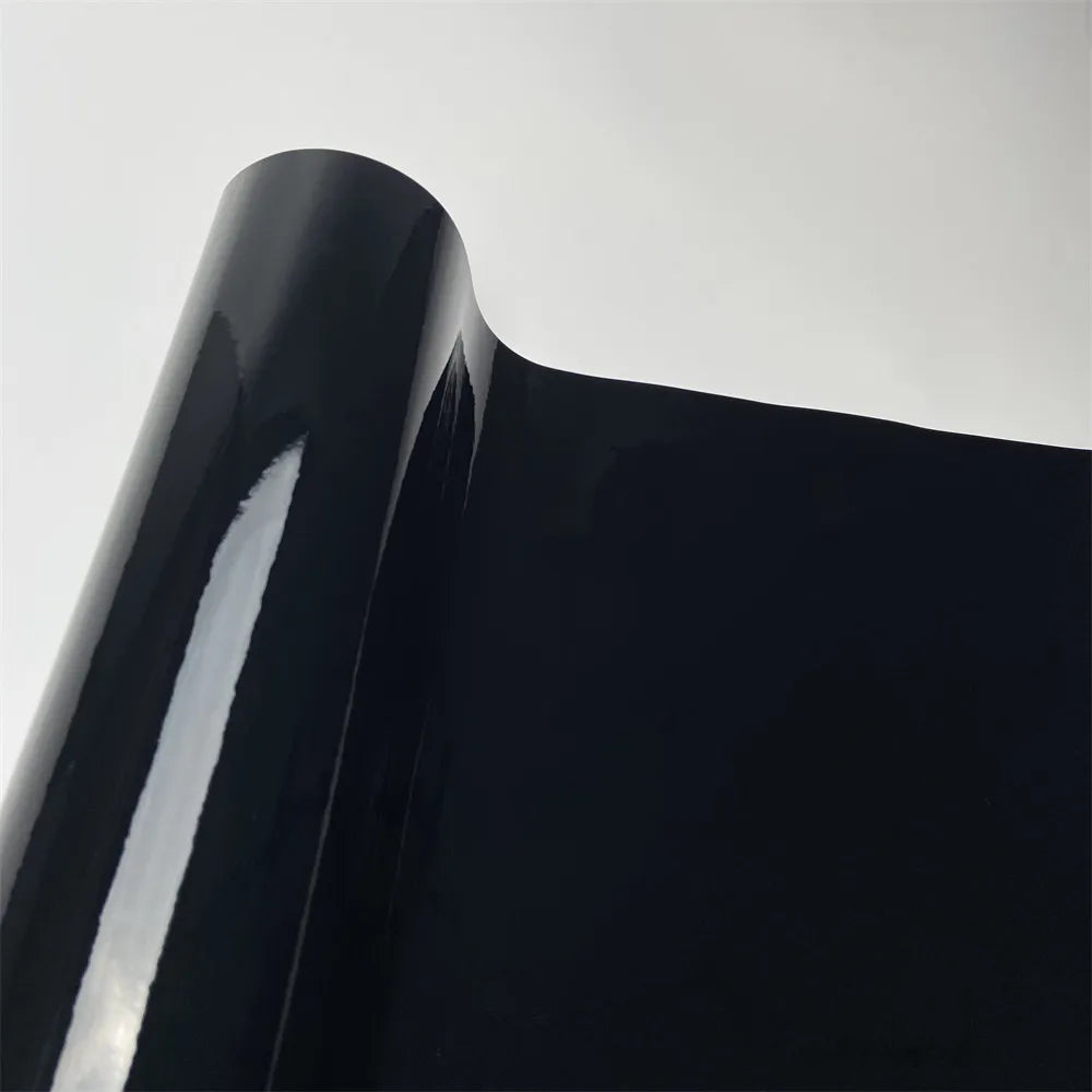 Schwarze Vinyl-Folie glänzend-matt