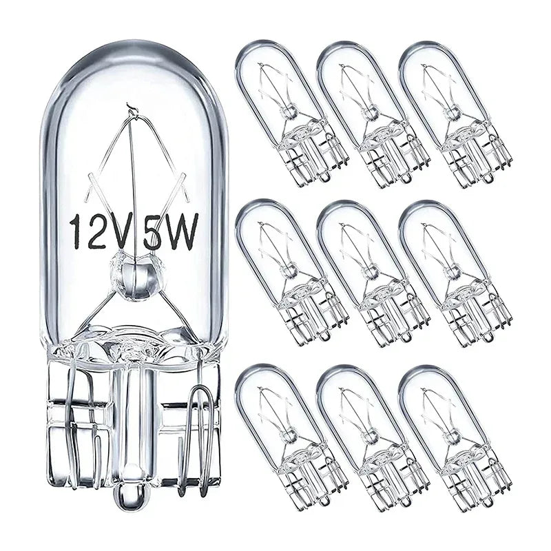 T10 W5W 12V 5W Signal-Lampe Glas 10er Set – SwissGlanzGarage Autopflege Schweiz