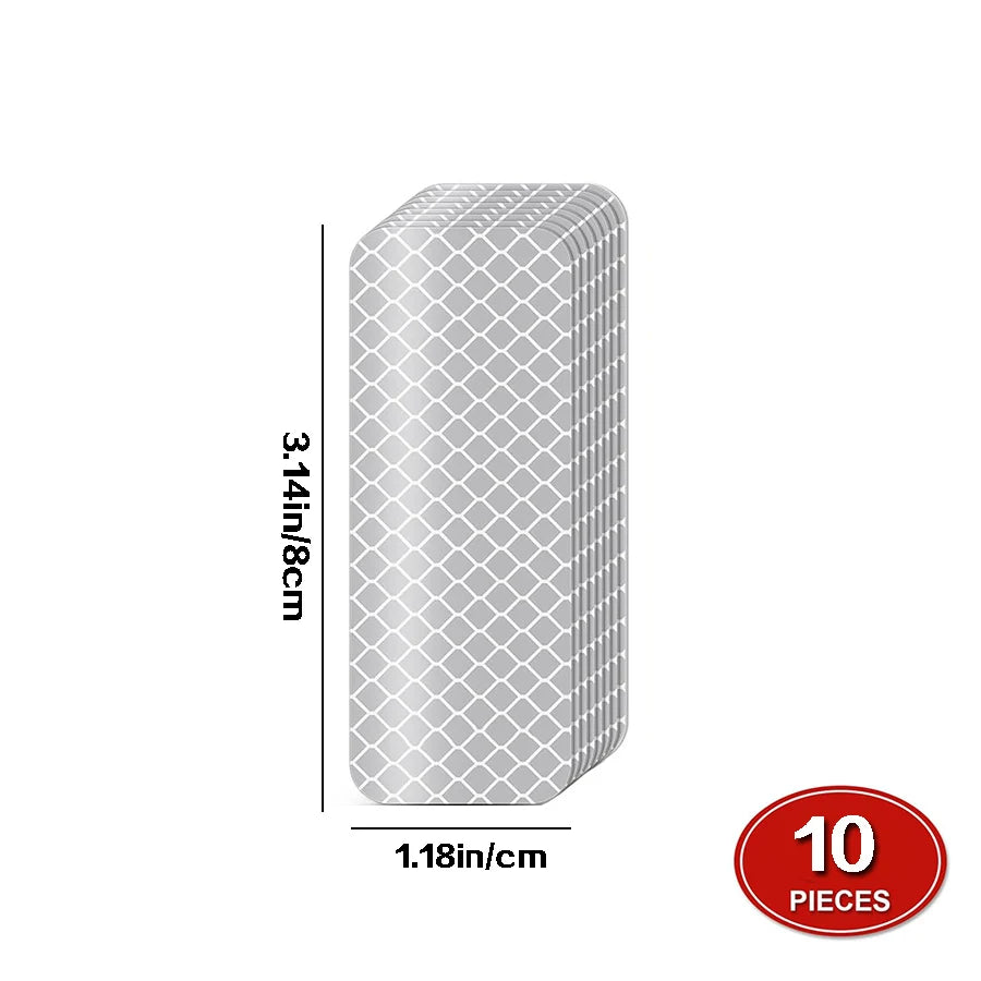 10 Reflektierende Warnaufkleber