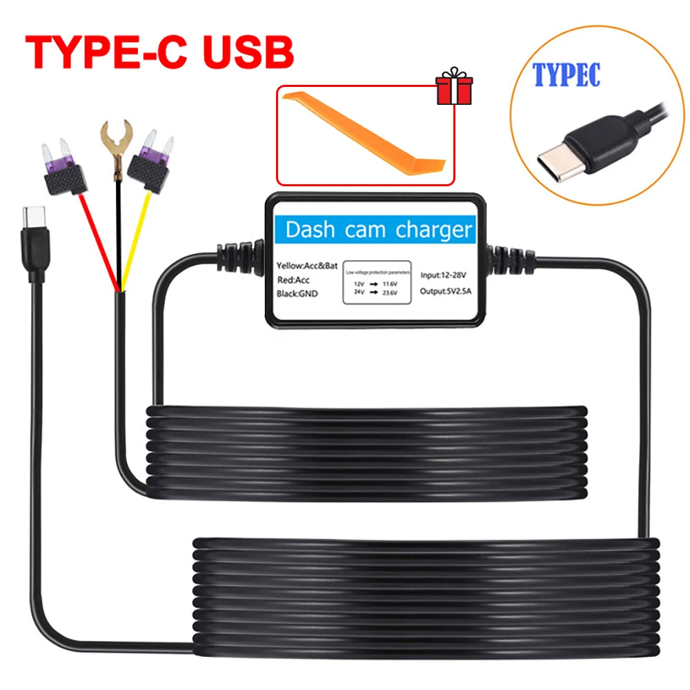 24H Parküberwachung Dashcam Hardwire Set