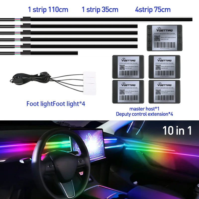Full Color Streamer LED Innenraumbeleuchtung