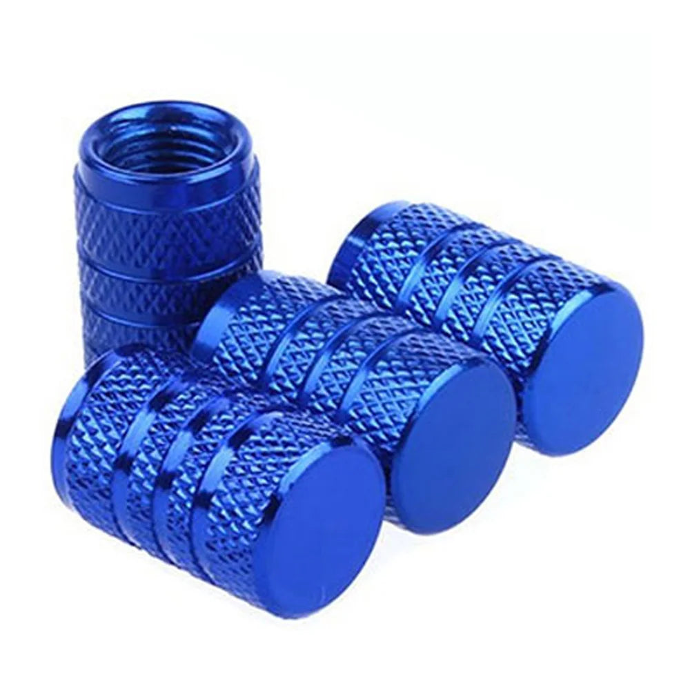 Aluminium Ventilkappen Set Knurling Stil