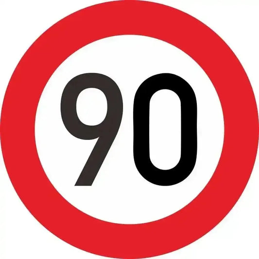 Geschwindigkeitsaufkleber 90 Km/h – SwissGlanzGarage Autopflege Schweiz