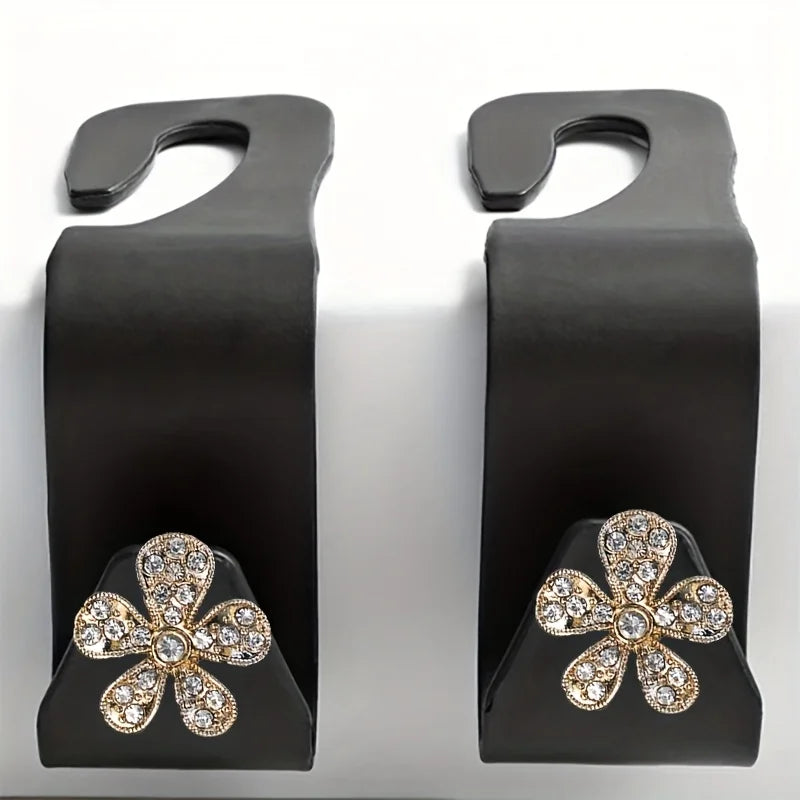2er-Set Rückenlehn-Haken mit Blume