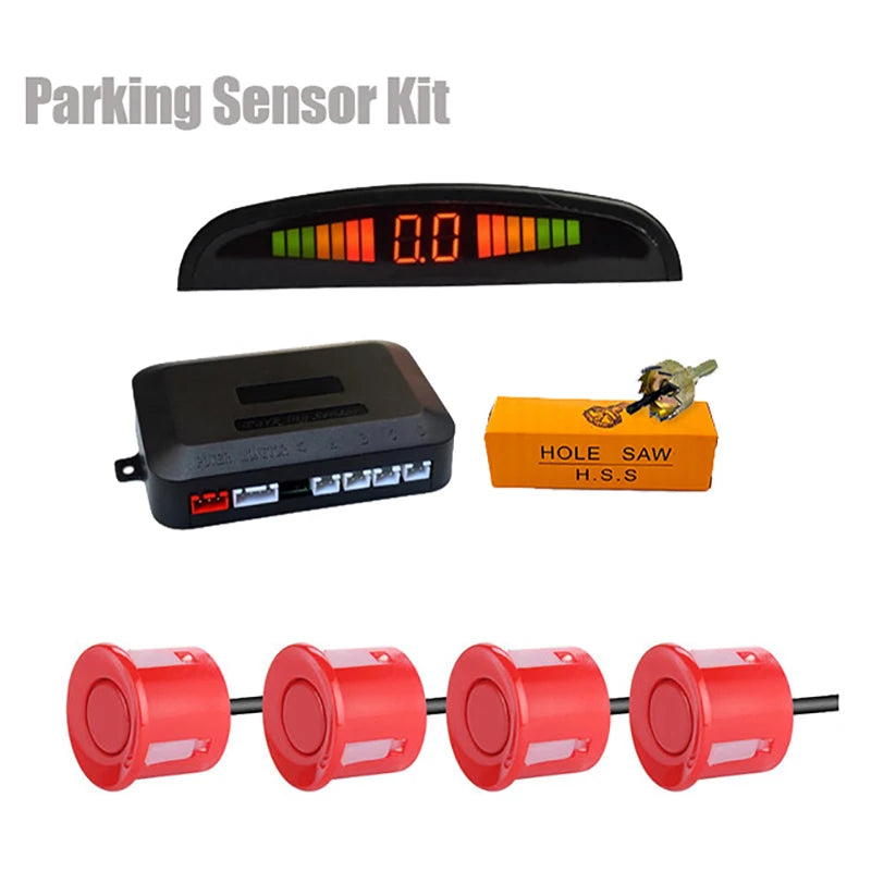 LED Parksensor Set mit 4 Radar Sensoren