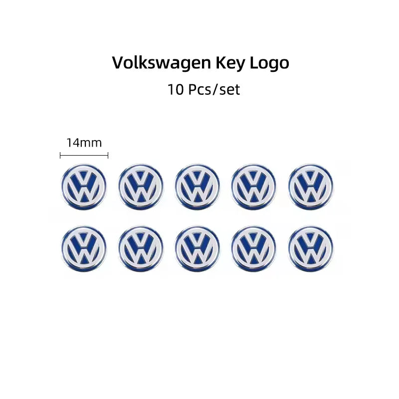 Aluminium-Logo-Aufkleber Set 5/14mm