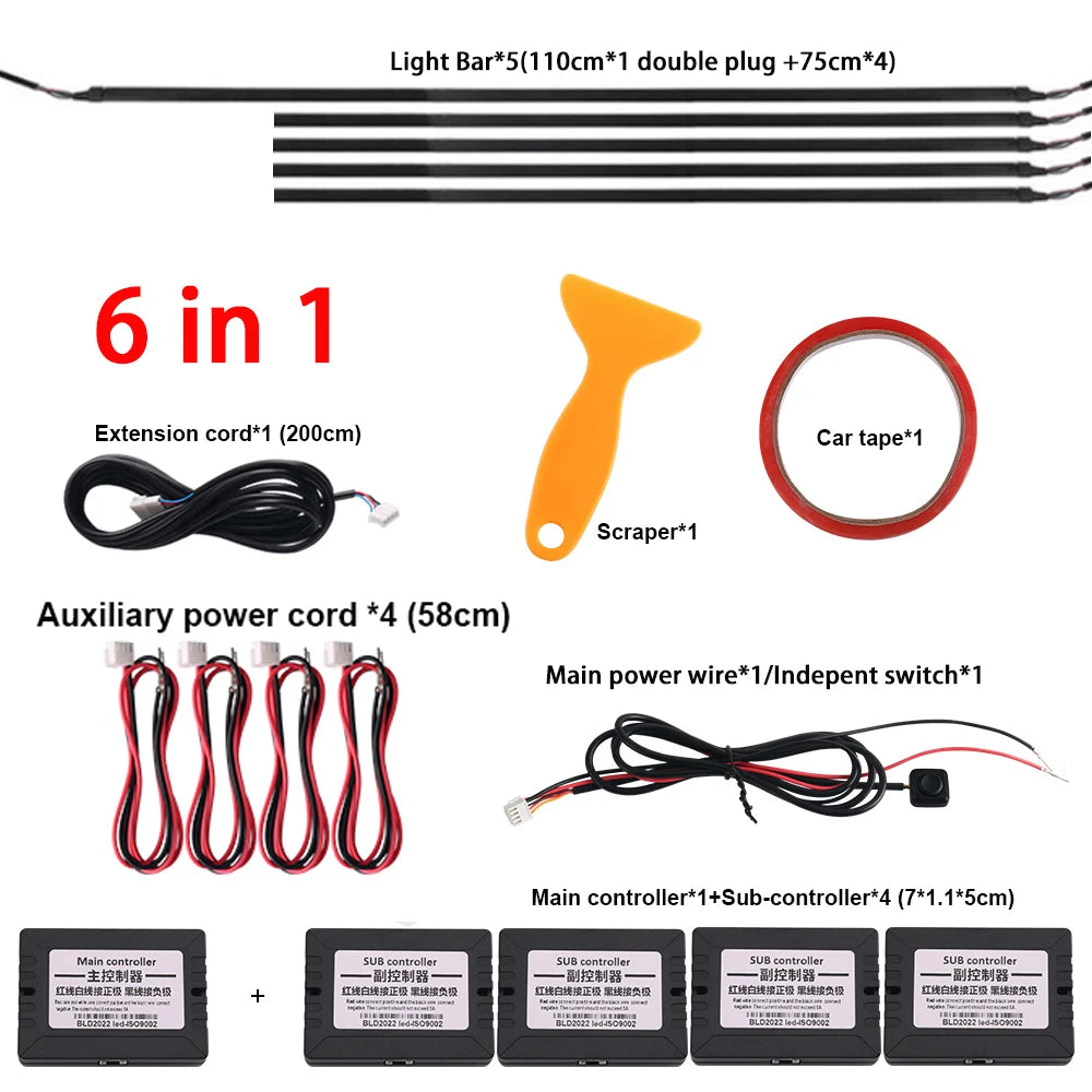 18 in 1 RGB Symphony Auto-Innenraumbeleuchtung
