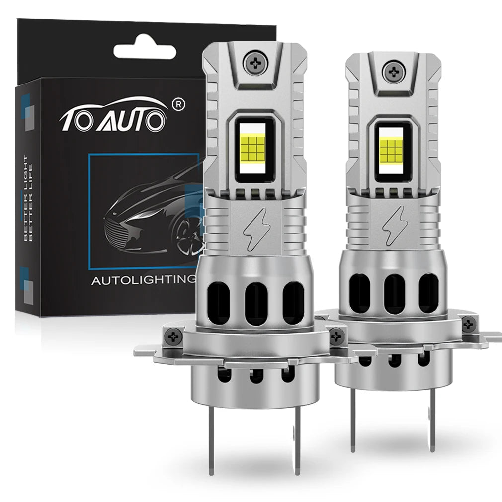 TOAUTO H4 LED Scheinwerfer 100W
