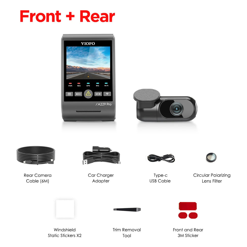 VIOFO A229 PRO 4K HDR Dashcam