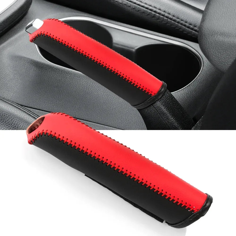 Handbremsabdeckung Set aus PU-Leder – SwissGlanzGarage Autopflege Schweiz