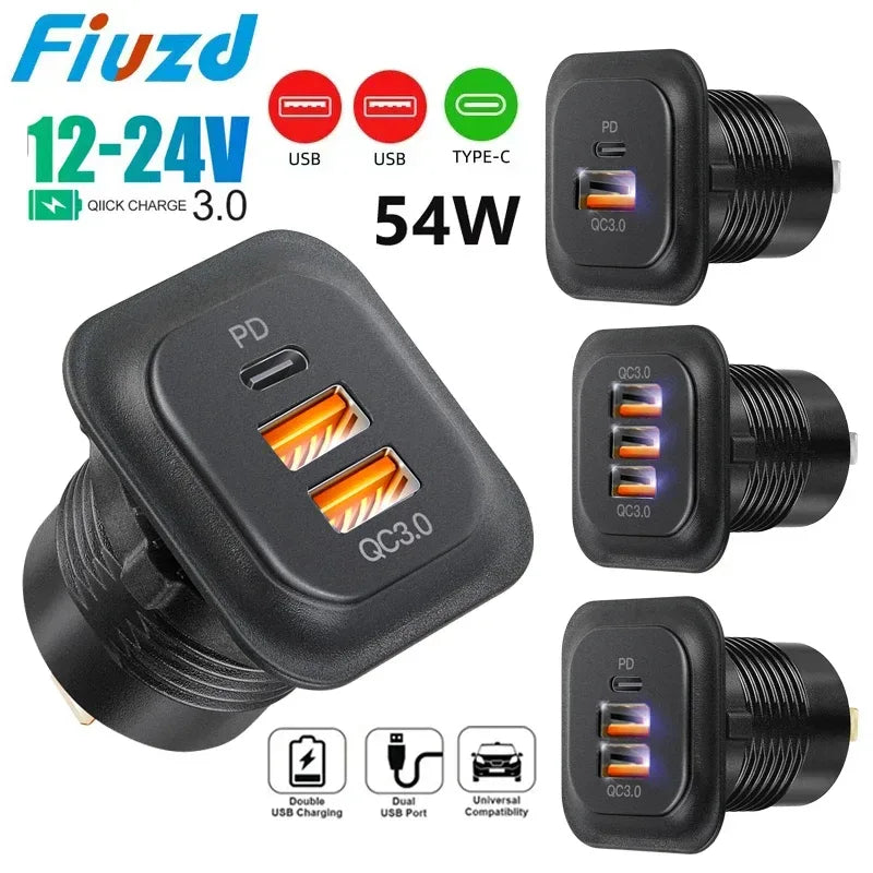 Auto Ladegerät Socket PD3.0 & QC3.0 – SwissGlanzGarage Autopflege Schweiz