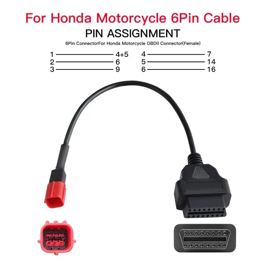 OBD2-Stecker für Honda 6Pin Motorrad – SwissGlanzGarage Autopflege Schweiz