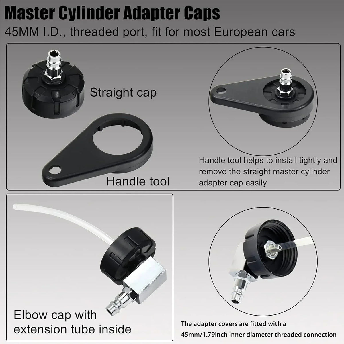 Master-Zylinder Adapter-Kappen Set – SwissGlanzGarage Autopflege Schweiz