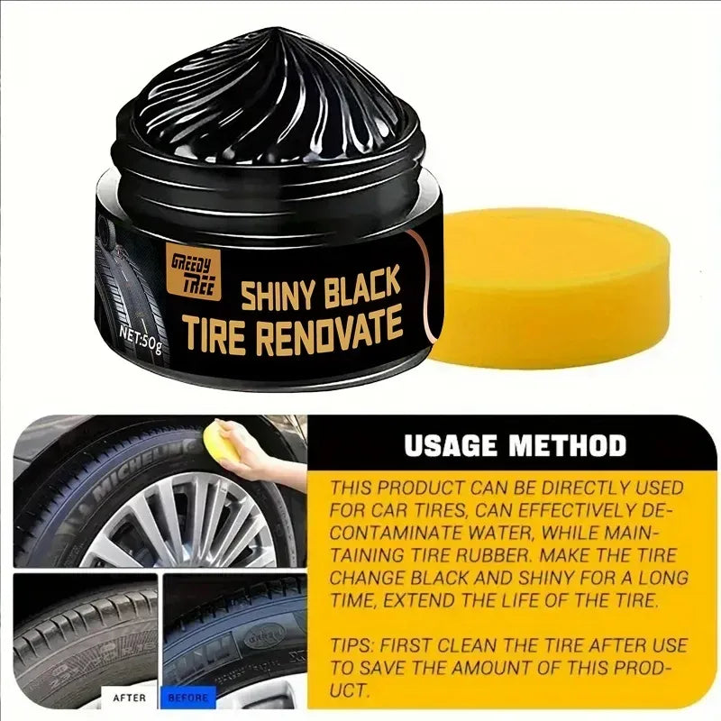 Shiny Black Reifen-Renovierungspaste 50g – SwissGlanzGarage Autopflege Schweiz