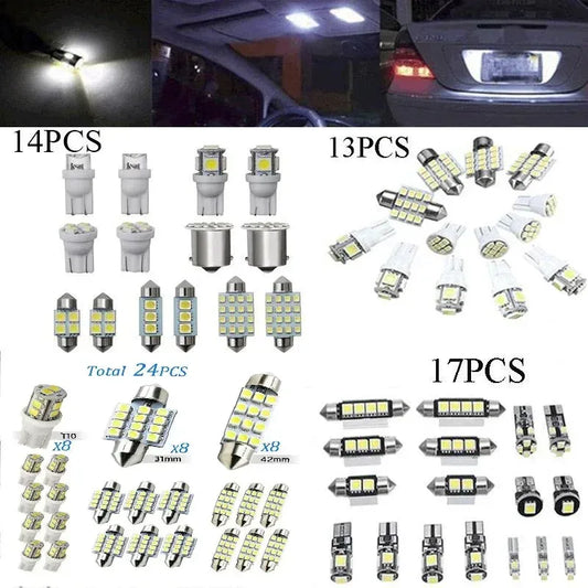 Auto-Innenraum LED Licht Set 24 Stück – SwissGlanzGarage Autopflege Schweiz