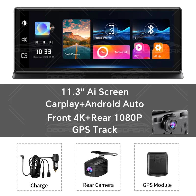 K2 Pro 11.3" Dash Cam 4K Kamera