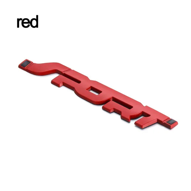 3D Chrome Auto Aufkleber Set