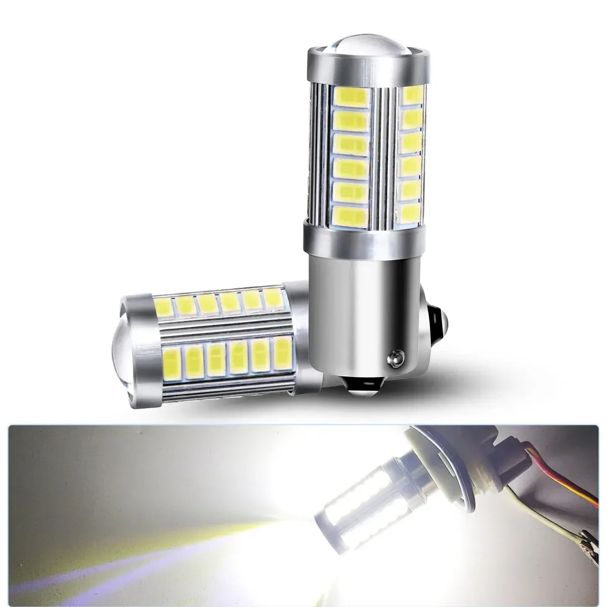 PY21W 1156 BA15s LED Blitz Bremslampen – SwissGlanzGarage Autopflege Schweiz