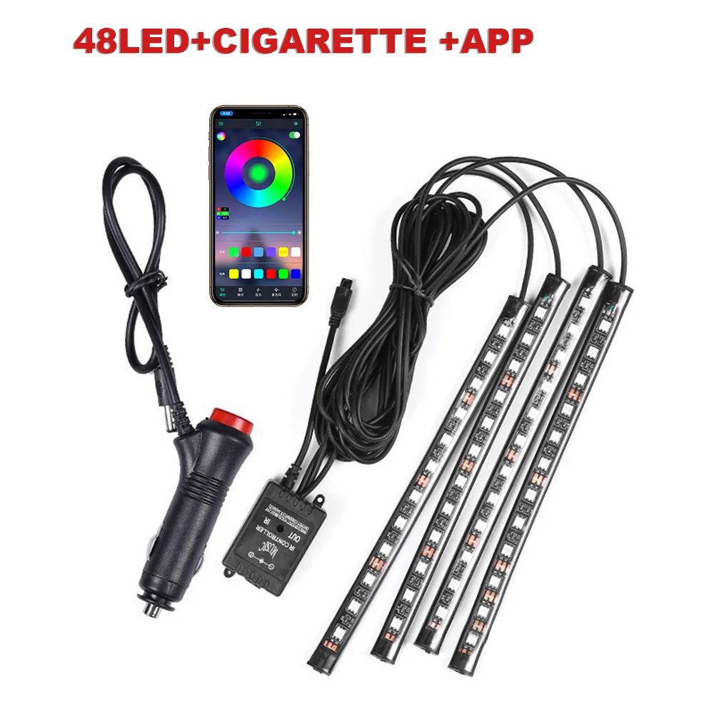 72 LED RGB Fussraumbeleuchtung