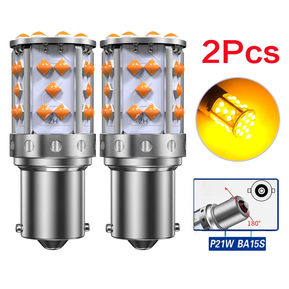 1156 P21W BA15S PY21W LED Blinkerbirne Set