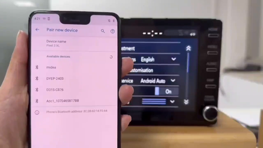 PLAYAIBOX Kabellos 2IN1 CarPlay Android Auto Adapter