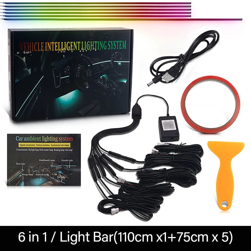 18 in 1 RGB Symphony Auto-Innenraumbeleuchtung