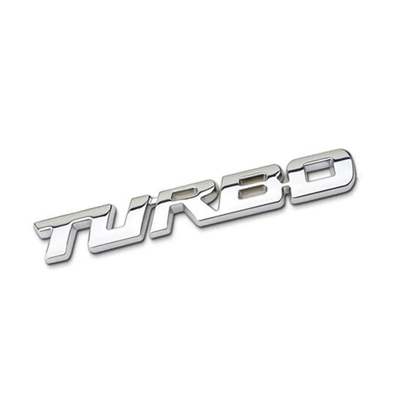Turbo 3D Emblem Auto Aufkleber