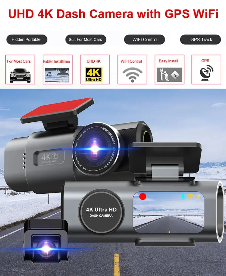 4K UHD Dashcam Recorder mit GPS & WiFi – SwissGlanzGarage Autopflege Schweiz