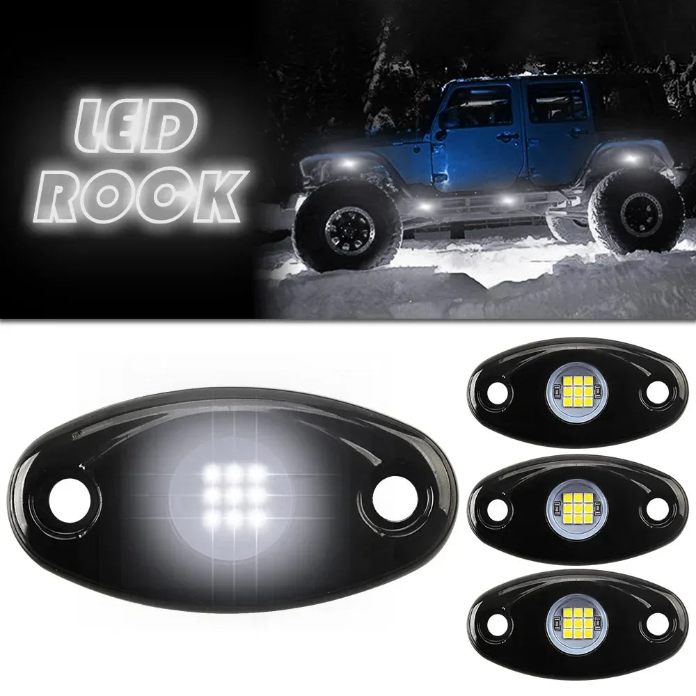 9LED RGB Auto Rock Licht Set – SwissGlanzGarage Autopflege Schweiz
