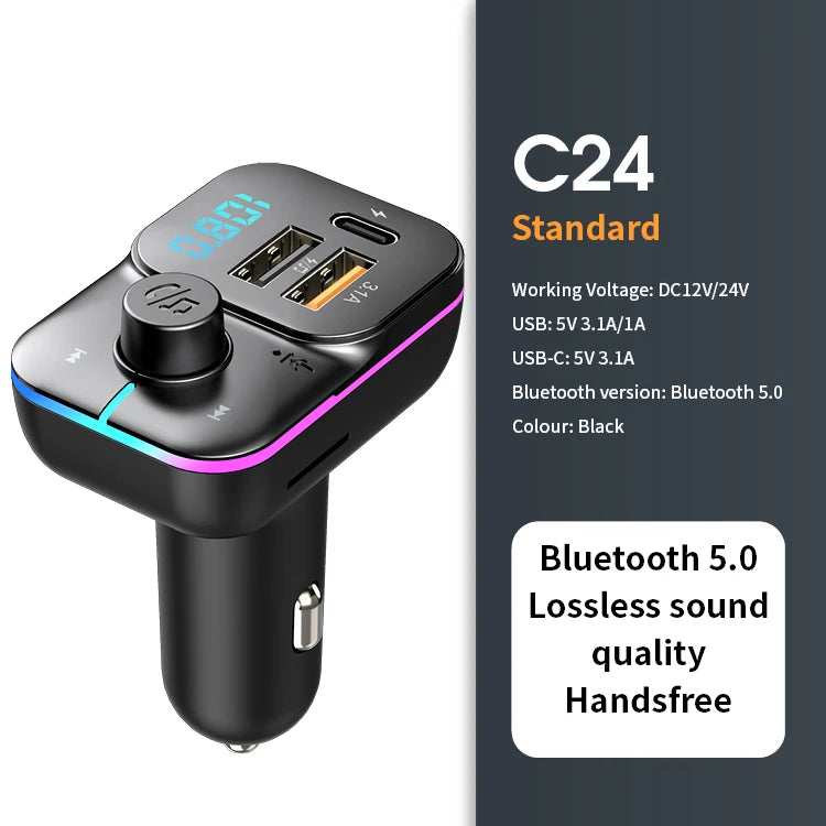 Bluetooth 5.0 FM Transmitter