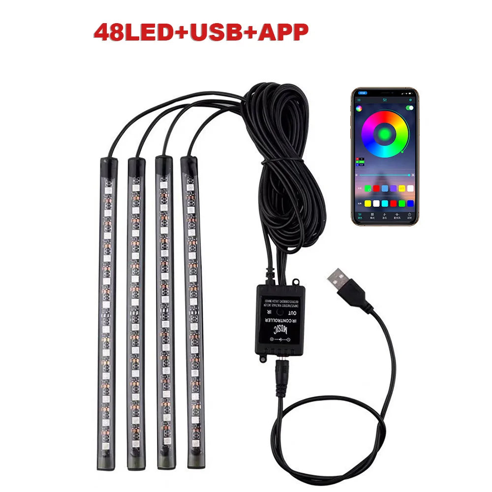 72 LED RGB Fussraumbeleuchtung