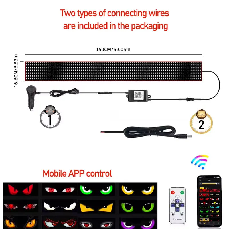 2M Devil's Eyes LED Matrix Panel Lichtfolie