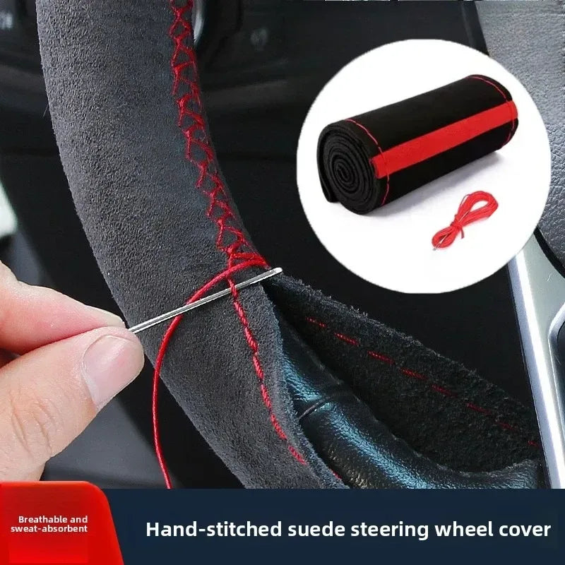 Lenkradbezug 14.5-15 Zoll Leder – in Leder-Optik – SwissGlanzGarage Autopflege Schweiz