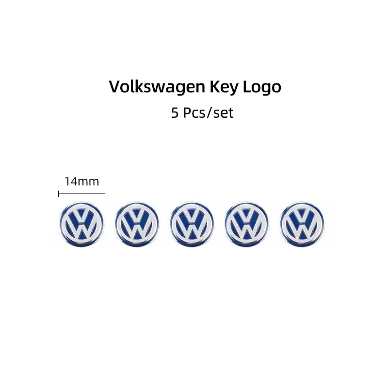 Aluminium-Logo-Aufkleber Set 5/14mm