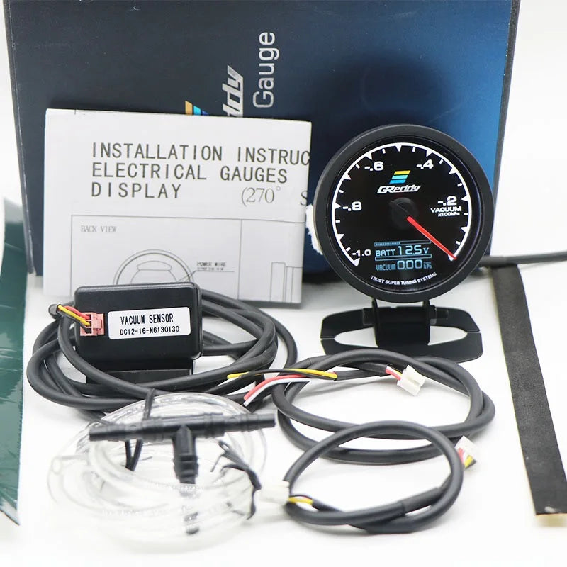 GReddi Boost Gauge Water Temp 7 Farben LCD Display