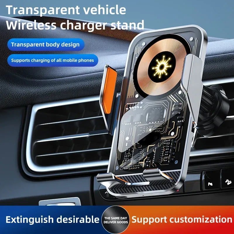 Kabelloser Auto Handyhalter mit Ladefunktion – SwissGlanzGarage Autopflege Schweiz