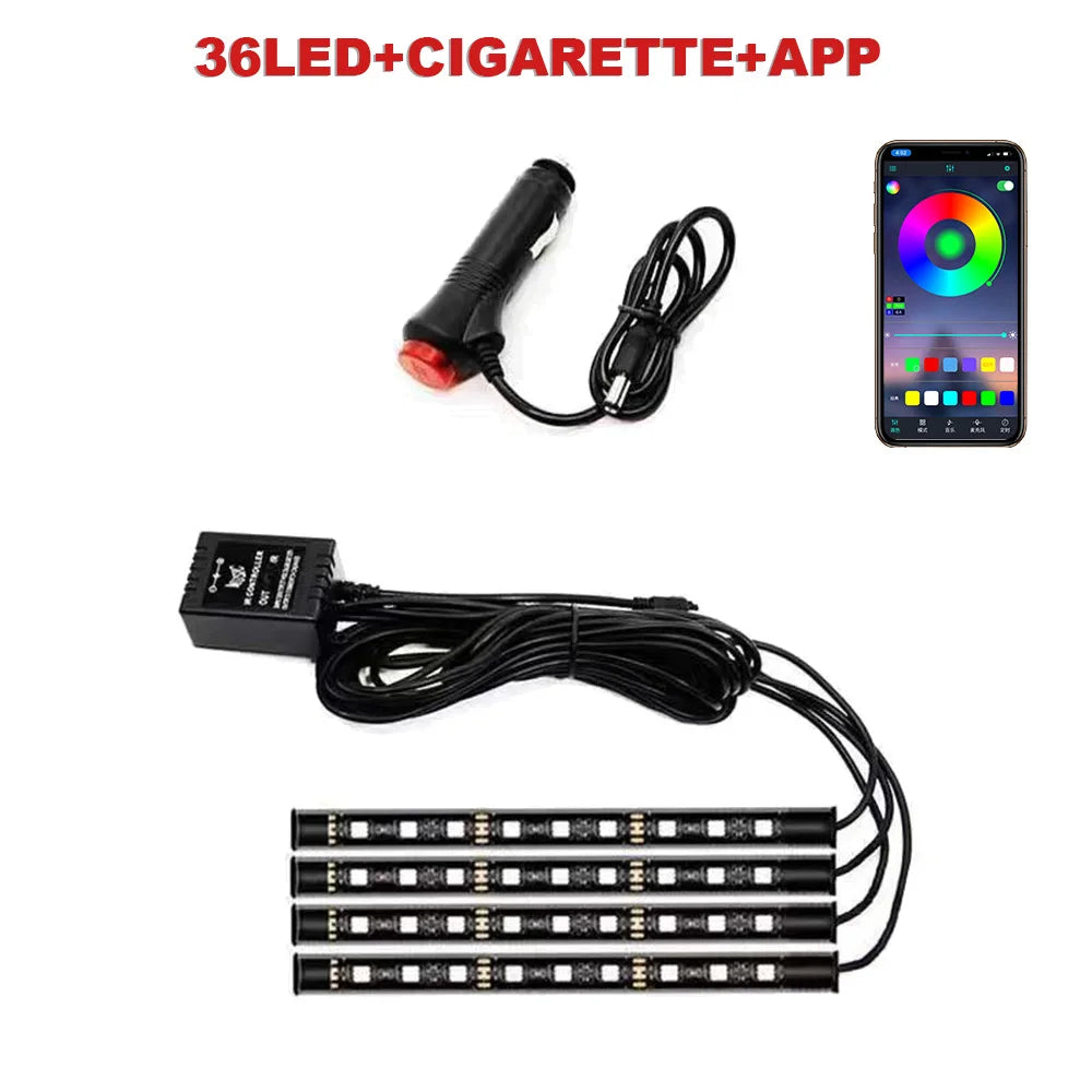 72 LED RGB Fussraumbeleuchtung