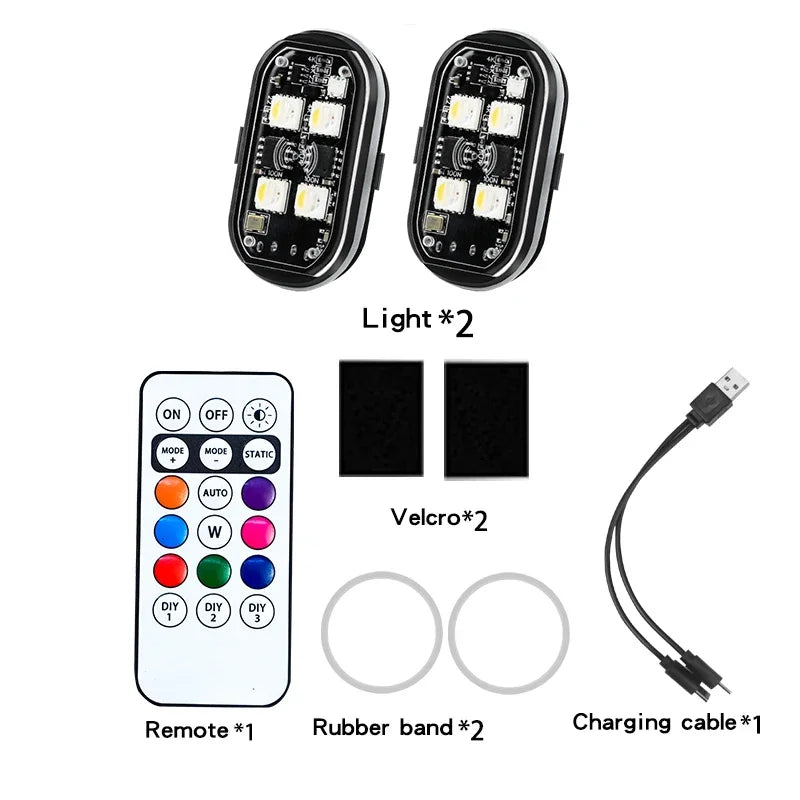 Kabellose LED Stroboleuchten Set